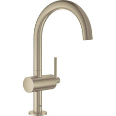 Grohe - Lavatory Faucets; Type: Deck Mount ; Spout Type: High Arc ; Design: Lever ; Handle Type: Lever ; Mounting Centers: Single Hole (Inch); Drain Type: No Drain - Exact Tool & Supply