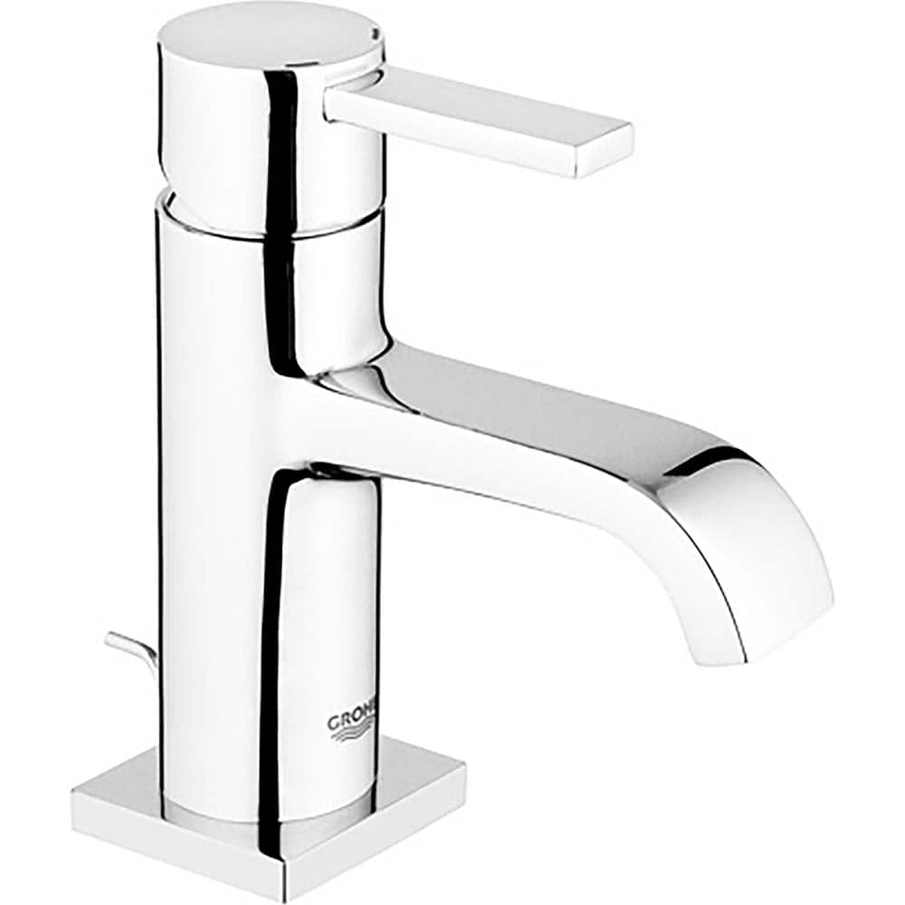 Grohe - Lavatory Faucets; Type: Deck Mount ; Spout Type: Low Arc ; Design: Lever ; Handle Type: Lever ; Mounting Centers: Single Hole (Inch); Drain Type: Pop-Up - Exact Tool & Supply