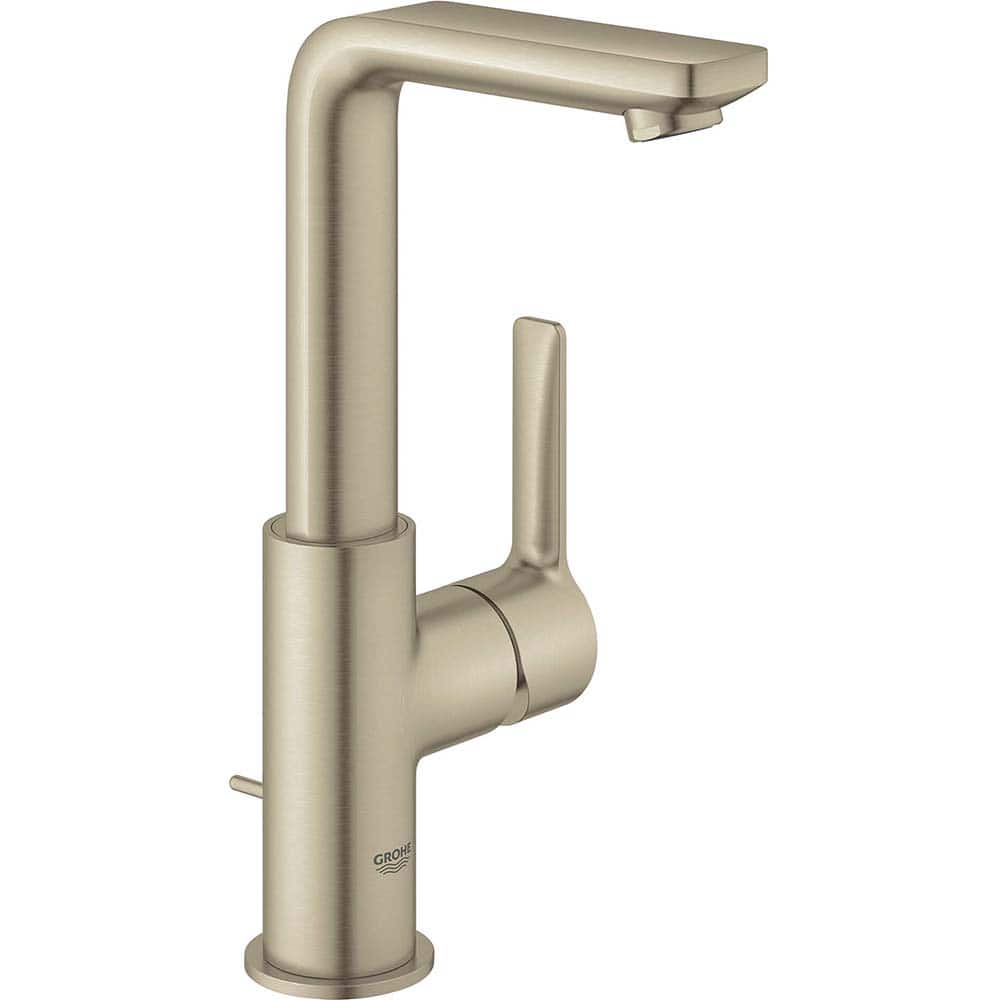 Grohe - Lavatory Faucets; Type: Deck Mount ; Spout Type: High Arc ; Design: Lever ; Handle Type: Lever ; Mounting Centers: Single Hole (Inch); Drain Type: Pop-Up - Exact Tool & Supply