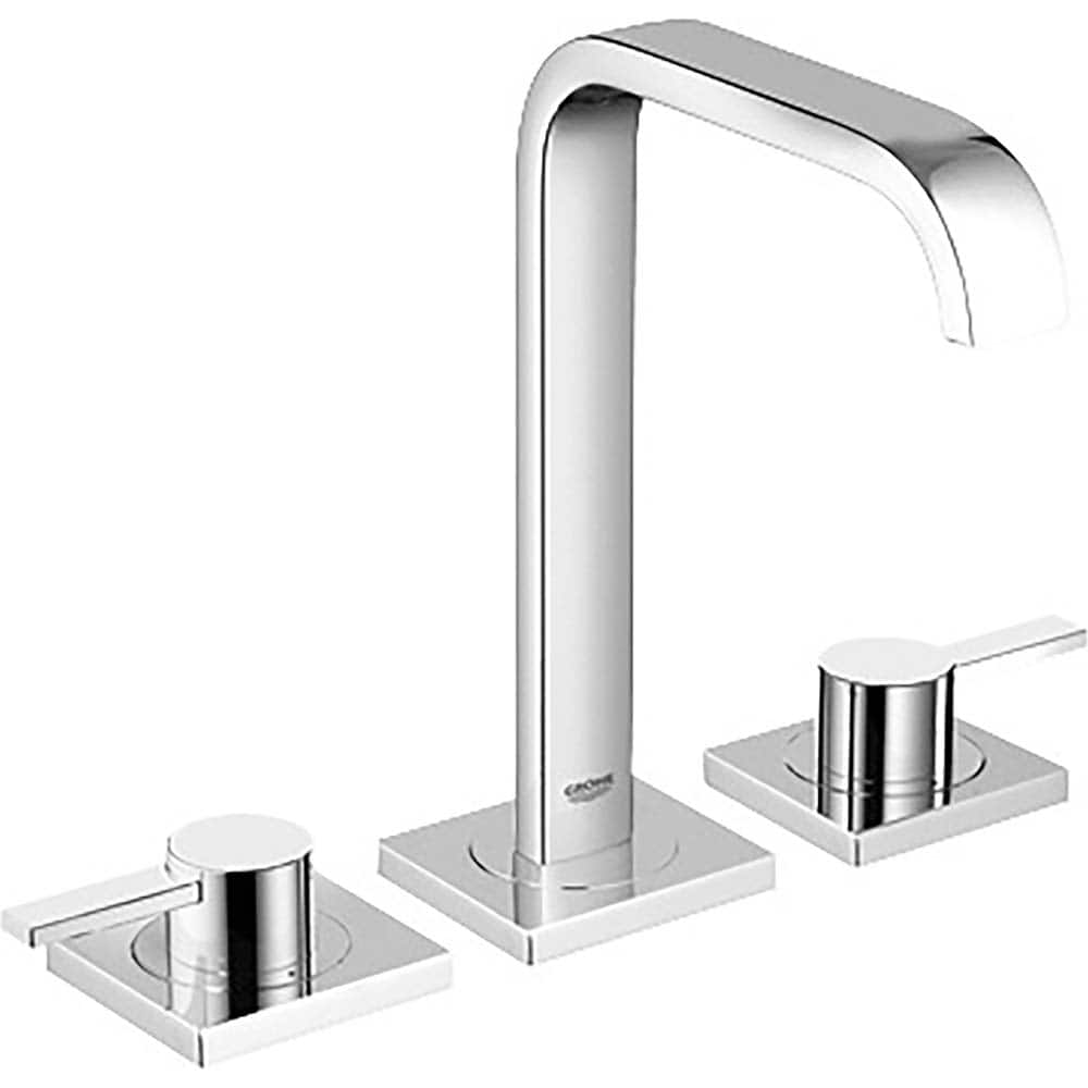 Grohe - Lavatory Faucets; Type: Widespread ; Spout Type: High Arc ; Design: Two Handle ; Handle Type: Lever ; Mounting Centers: 8 (Inch); Drain Type: Pop-Up - Exact Tool & Supply