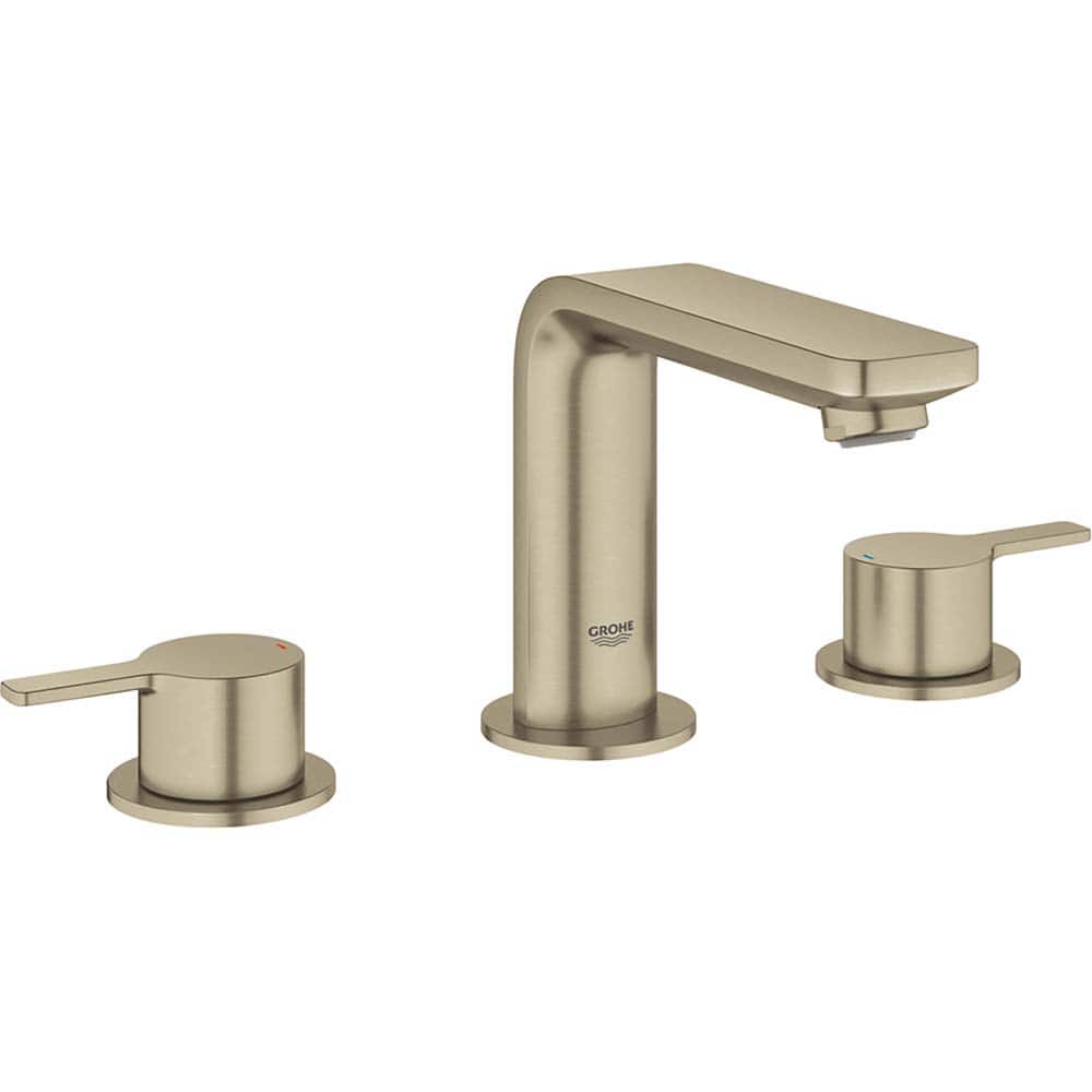 Grohe - Lavatory Faucets; Type: Widespread ; Spout Type: High Arc ; Design: Two Handle ; Handle Type: Lever ; Mounting Centers: 8 (Inch); Drain Type: No Drain - Exact Tool & Supply