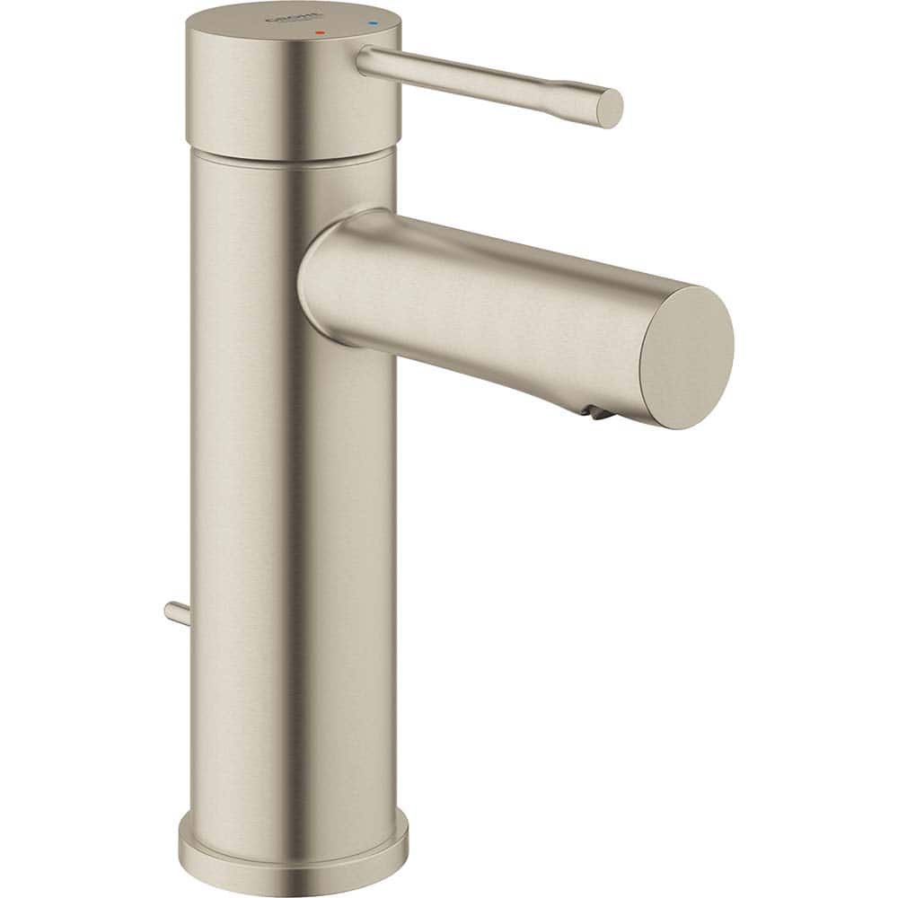Grohe - Lavatory Faucets; Type: Deck Mount ; Spout Type: Low Arc ; Design: Lever ; Handle Type: Lever ; Mounting Centers: Single Hole (Inch); Drain Type: Pop-Up - Exact Tool & Supply