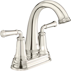 American Standard - Lavatory Faucets; Type: Centerset ; Spout Type: High Arc ; Design: Two Handle ; Handle Type: Lever ; Mounting Centers: 4 (Inch); Drain Type: Pop-Up - Exact Tool & Supply