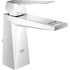 Grohe - Lavatory Faucets; Type: Deck Mount ; Spout Type: Low Arc ; Design: Lever ; Handle Type: Lever ; Mounting Centers: Single Hole (Inch); Drain Type: Pop-Up - Exact Tool & Supply