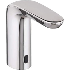 American Standard - Electronic & Sensor Faucets; Type: Sensor ; Style: Modern; Contemporary ; Type of Power: DC ; Spout Type: Low Arc ; Mounting Centers: Single Hole (Inch); Finish/Coating: Polished Chrome - Exact Tool & Supply
