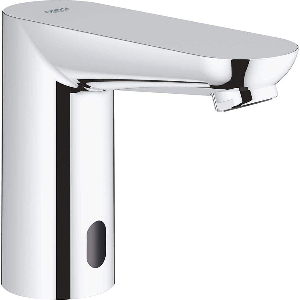 Grohe - Electronic & Sensor Faucets; Type: Sensor ; Style: Modern; Contemporary ; Type of Power: Lithium Battery Backup ; Spout Type: Low Arc ; Mounting Centers: Single Hole (Inch); Finish/Coating: Polished Chrome - Exact Tool & Supply