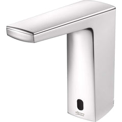 American Standard - Electronic & Sensor Faucets; Type: Sensor ; Style: Modern; Contemporary ; Type of Power: Battery ; Spout Type: Low Arc ; Mounting Centers: Single Hole (Inch); Finish/Coating: Polished Chrome - Exact Tool & Supply