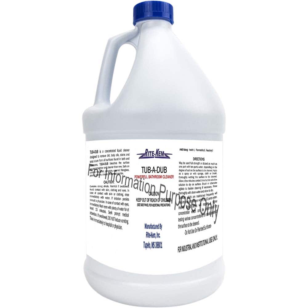 Rite-Kem - Bathroom, Tile & Toilet Bowl Cleaners; Type: Bathroom Cleaner ; Form: Liquid Concentrate ; Container Size: 1 Gal. ; Container Type: Bottle ; Scent: Pleasant ; Disinfectant: No - Exact Tool & Supply