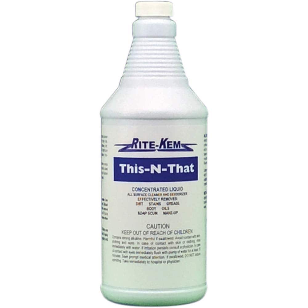 Rite-Kem - Bathroom, Tile & Toilet Bowl Cleaners; Type: Cleaning Solution ; Form: Liquid Concentrate ; Container Size: 32 oz ; Container Type: Bottle ; Scent: Pleasant ; Disinfectant: No - Exact Tool & Supply