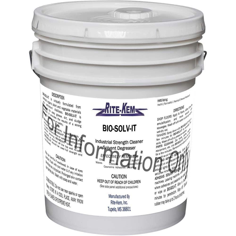 Rite-Kem - All-Purpose Cleaners & Degreasers; Container Type: Pail ; Container Size: 5 Gallon Pail ; Scent: Citrus ; Form: Liquid Concentrate ; Disinfectant: No ; Solution Type: Dilutable Concentrate - Exact Tool & Supply