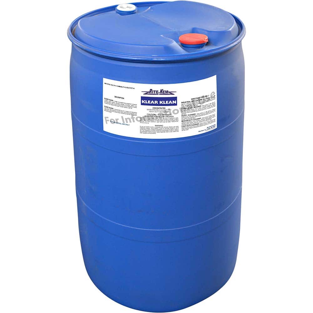 Rite-Kem - All-Purpose Cleaners & Degreasers; Container Type: Plastic Drum ; Container Size: 55 Gal. Drum ; Scent: Pleasant ; Form: Liquid Concentrate ; Disinfectant: No ; Solution Type: Dilutable Concentrate - Exact Tool & Supply