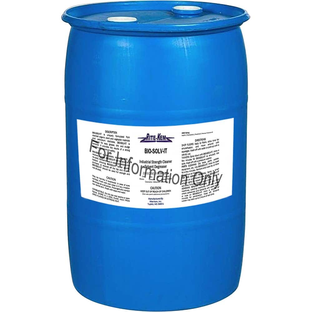 Rite-Kem - All-Purpose Cleaners & Degreasers; Container Type: Plastic Drum ; Container Size: 30 Gal ; Scent: Citrus ; Form: Liquid Concentrate ; Disinfectant: No ; Solution Type: Dilutable Concentrate - Exact Tool & Supply