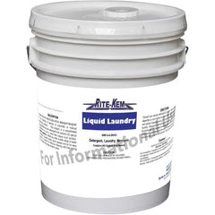 Rite-Kem - Laundry Detergent; Form: Liquid Concentrate ; Container Size (Gal.): 5.00 ; Formula Type: Detergent; Concentrated Formula; Biodegradable Cleaner and Degreaser ; Scent: Herbal - Exact Tool & Supply