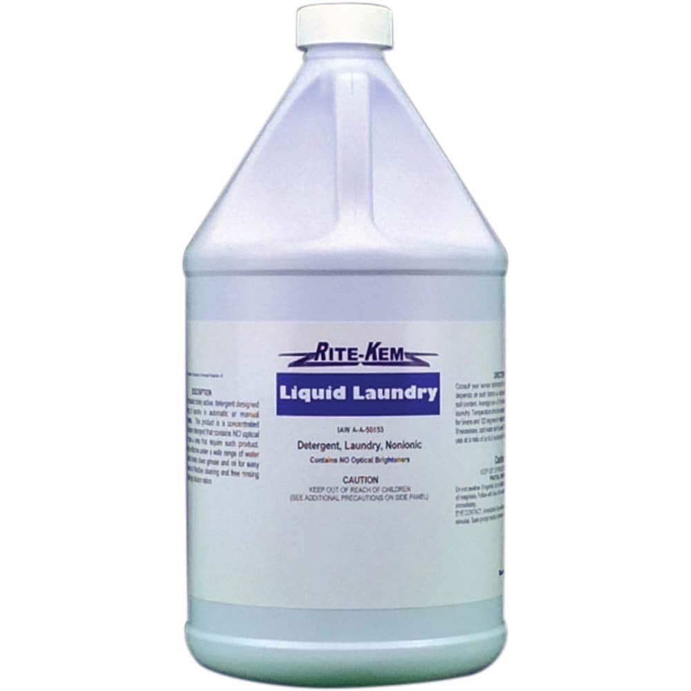 Rite-Kem - Laundry Detergent; Form: Liquid Concentrate ; Container Size (Gal.): 1.00 ; Formula Type: Detergent; Concentrated Formula; Biodegradable Cleaner and Degreaser ; Scent: Herbal ; Description: 4/1Gal Bottles - Exact Tool & Supply