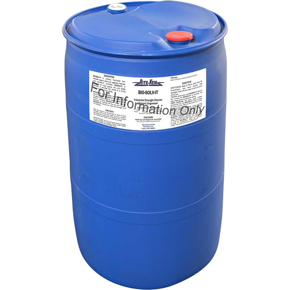 Rite-Kem - All-Purpose Cleaners & Degreasers; Container Type: Plastic Drum ; Container Size: 55 Gal. Drum ; Scent: Citrus ; Form: Liquid Concentrate ; Disinfectant: No ; Solution Type: Dilutable Concentrate - Exact Tool & Supply