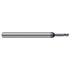 Harvey Tool - Square End Mills; Mill Diameter (Decimal Inch): 0.0600 ; Length of Cut (Decimal Inch): 0.0900 ; Material: Solid Carbide ; Finish/Coating: AlTiN Nano ; Shank Diameter (Inch): 1/8 ; Single or Double End: Single - Exact Tool & Supply