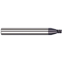 Harvey Tool - Square End Mills; Mill Diameter (mm): 0.80 ; Mill Diameter (Inch): 1/32 ; Mill Diameter (Decimal Inch): 0.0310 ; Length of Cut (mm): 1.2000 ; Length of Cut (Inch): 3/64 ; Length of Cut (Decimal Inch): 0.0470 - Exact Tool & Supply