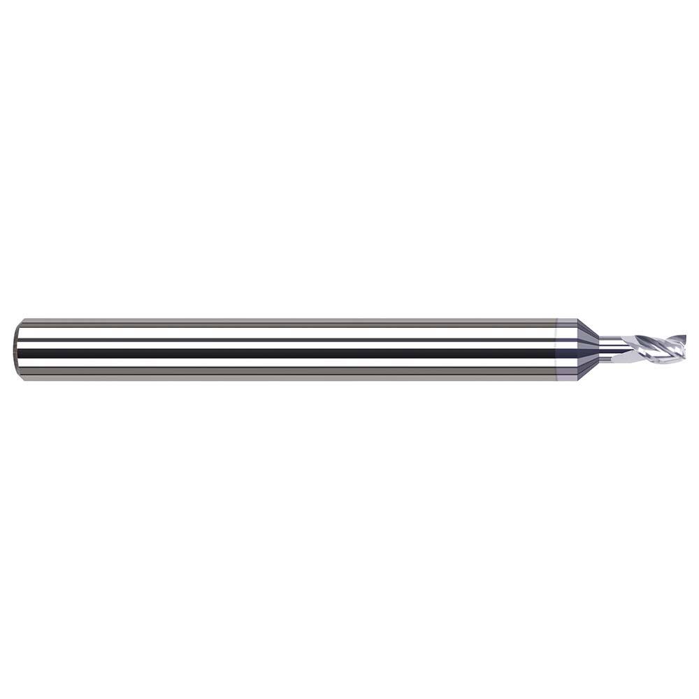 Harvey Tool - Square End Mills; Mill Diameter (mm): 0.80 ; Mill Diameter (Inch): 1/32 ; Mill Diameter (Decimal Inch): 0.0310 ; Length of Cut (mm): 1.2000 ; Length of Cut (Inch): 3/64 ; Length of Cut (Decimal Inch): 0.0470 - Exact Tool & Supply