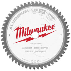 Milwaukee Tool - Wet & Dry-Cut Saw Blades; Blade Diameter (Inch): 6-1/2 ; Blade Material: Carbide-Tipped ; Arbor Style: Standard Round ; Arbor Hole Diameter (Inch): 5/8 ; Arbor Hole Diameter (Decimal Inch): 5/8 ; Application: Non-Ferrous Metal Cutting - Exact Tool & Supply