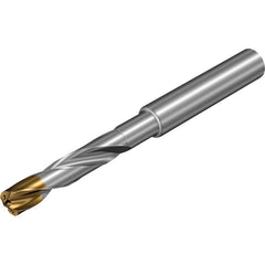 Sandvik Coromant - Taper Length Drill Bits; Drill Bit Size (mm): 9.13 ; Drill Bit Size (Decimal Inch): 0.3594 ; Drill Point Angle: 140 ; Drill Bit Material: Solid Carbide ; Drill Bit Finish/Coating: TiAlSiN/TiSiN ; Flute Type: Spiral - Exact Tool & Supply