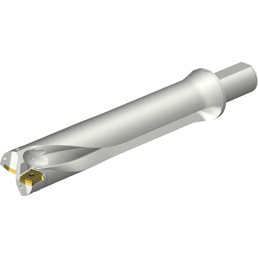 Sandvik Coromant - Indexable Insert Drills; Drill Style: DS20 ; Drill Diameter (Inch): 2.125 ; Maximum Drill Depth (Decimal Inch): 10.6876 ; Shank Type: Straight ; Shank Diameter (Inch): 1.5 ; Cutting Direction: Right Hand - Exact Tool & Supply