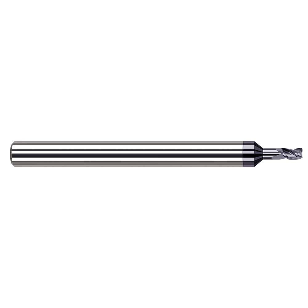 Harvey Tool - Corner Radius & Corner Chamfer End Mills; Mill Diameter (Inch): 1/8 ; Mill Diameter (Decimal Inch): 0.1250 ; End Type: Corner Radius ; Corner Radius (Inch): 1/64 ; Corner Radius (Decimal Inch): 0.0150 ; Number of Flutes: 4 - Exact Tool & Supply
