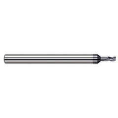Harvey Tool - Corner Radius & Corner Chamfer End Mills; Mill Diameter (Inch): 1/8 ; Mill Diameter (Decimal Inch): 0.1250 ; End Type: Corner Radius ; Corner Radius (Inch): 1/64 ; Corner Radius (Decimal Inch): 0.0150 ; Number of Flutes: 4 - Exact Tool & Supply