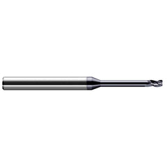 Harvey Tool - Corner Radius & Corner Chamfer End Mills; Mill Diameter (Inch): 3/32 ; Mill Diameter (Decimal Inch): 0.0930 ; End Type: Corner Radius ; Corner Radius (mm): 0.20 ; Corner Radius (Decimal Inch): 0.0080 ; Number of Flutes: 3 - Exact Tool & Supply