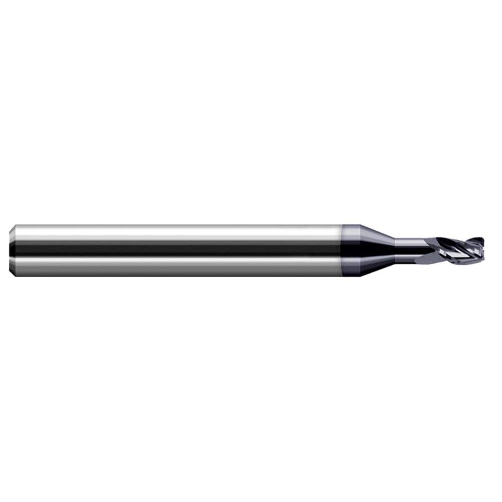 Harvey Tool - 1/8" Diam 3 Flute Solid Carbide 0.01" Corner Radius - Exact Tool & Supply