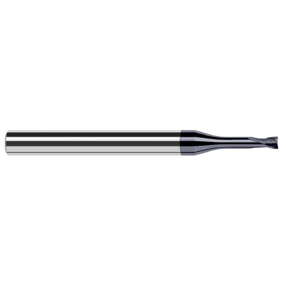Harvey Tool - Corner Radius & Corner Chamfer End Mills; Mill Diameter (mm): 0.80 ; Mill Diameter (Inch): 1/32 ; Mill Diameter (Decimal Inch): 0.0310 ; End Type: Corner Radius ; Corner Radius (Decimal Inch): 0.0050 ; Number of Flutes: 4 - Exact Tool & Supply