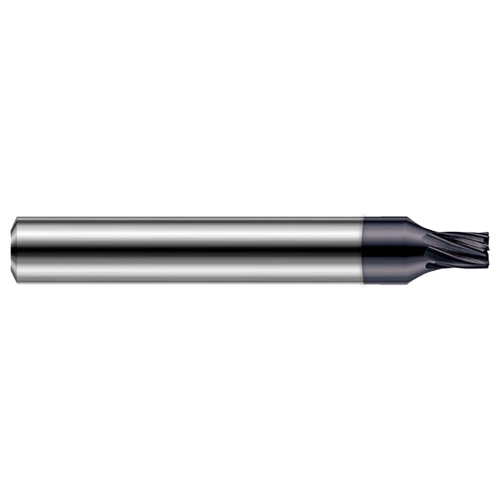 Harvey Tool - Corner Radius & Corner Chamfer End Mills; Mill Diameter (mm): 0.80 ; Mill Diameter (Inch): 1/32 ; Mill Diameter (Decimal Inch): 0.0310 ; End Type: Corner Radius ; Corner Radius (Decimal Inch): 0.0050 ; Number of Flutes: 7 - Exact Tool & Supply