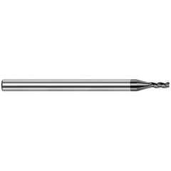 Harvey Tool - Corner Radius & Corner Chamfer End Mills; Mill Diameter (mm): 0.80 ; Mill Diameter (Inch): 1/32 ; Mill Diameter (Decimal Inch): 0.0310 ; End Type: Corner Radius ; Corner Radius (Decimal Inch): 0.0030 ; Number of Flutes: 3 - Exact Tool & Supply