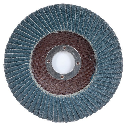 4 1/2″ × 1/4″ × 7/8″ PowerFlex Flap Disc Type 27 Flat 60 Grit - Exact Tool & Supply