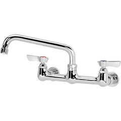 Krowne - Wall Mount, Service Sink Faucet without Spray - Two Handle, Blade Handle, Standard Spout, No Drain - Exact Tool & Supply