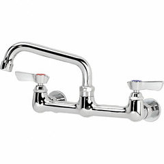 Krowne - Wall Mount, Service Sink Faucet without Spray - Two Handle, Blade Handle, Standard Spout, No Drain - Exact Tool & Supply