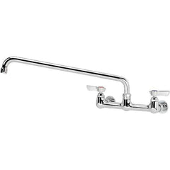 Krowne - Wall Mount, Service Sink Faucet without Spray - Two Handle, Blade Handle, Standard Spout, No Drain - Exact Tool & Supply