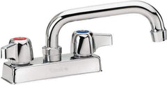 Krowne - Deck Mount, Bar and Hospitality Faucet without Spray - Two Handle, Color Coded Handle, Standard Spout, No Drain - Exact Tool & Supply