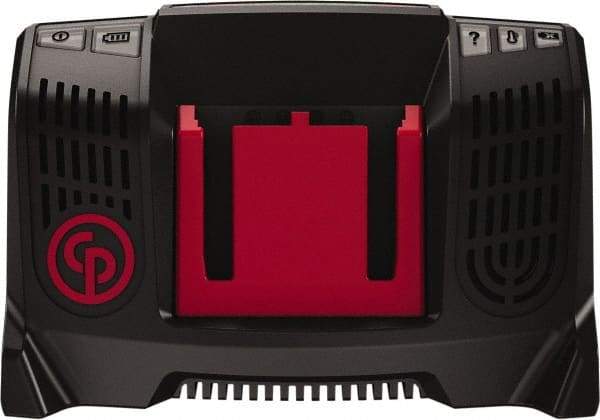 Chicago Pneumatic - 20 Volt, 1 Battery Lithium-Ion Power Tool Charger - AC Wall Outlet/Vehicle DC Outlet Power Source - Exact Tool & Supply