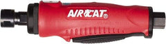 AIRCAT - 1/4" Collet, Straight Handle, Straight Air Die Grinder - 20,000 RPM, Rear Exhaust, 4 CFM, 0.38 hp, 90 psi, 1/4" Inlet - Exact Tool & Supply