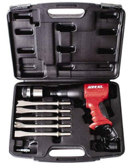 AIRCAT - 3,000 BPM, 2.8 Inch Long Stroke, Air Hammer Kit - 7.16 CFM Air Consumption, 1/4 Inch Inlet - Exact Tool & Supply
