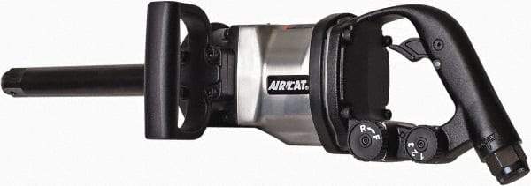 AIRCAT - 1" Drive, 6,000 RPM, 1,700 Ft/Lb Torque Impact Wrench - D-Handle, 1,600 IPM, 8 CFM, 90 psi, 1/2" NPT Inlet - Exact Tool & Supply
