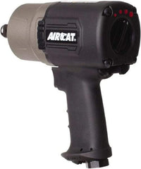 AIRCAT - 3/4" Drive, 6,500 RPM, 1,400 Ft/Lb Torque Impact Wrench - Pistol Grip Handle, 1,300 IPM, 8 CFM, 90 psi, 3/8" NPT Inlet - Exact Tool & Supply