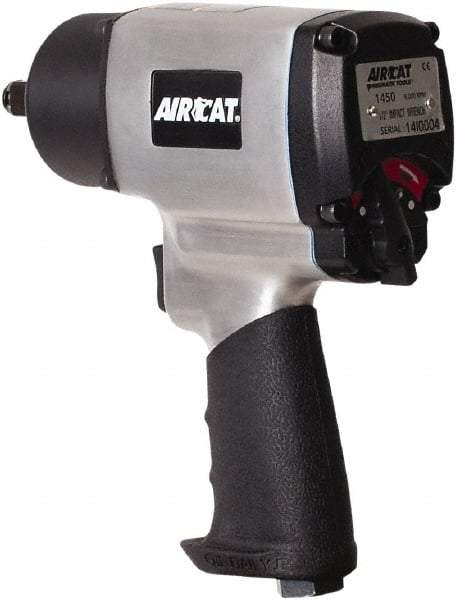 AIRCAT - 1/2" Drive, 9,000 RPM, 800 Ft/Lb Torque Impact Wrench - Pistol Grip Handle, 1,200 IPM, 8 CFM, 90 psi, 1/4" NPT Inlet - Exact Tool & Supply