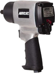 AIRCAT - 1/2" Drive, 9,000 RPM, 800 Ft/Lb Torque Impact Wrench - Pistol Grip Handle, 1,200 IPM, 8 CFM, 90 psi, 1/4" NPT Inlet - Exact Tool & Supply