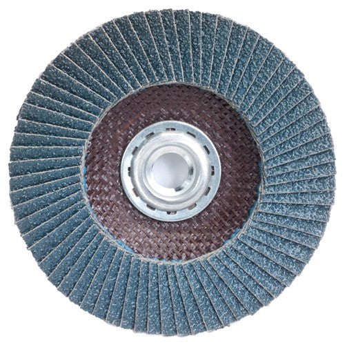 7″ × 1/4″ × 5/8″ PowerFlex Flap Disc Type 27 Flat 24 Grit - Exact Tool & Supply