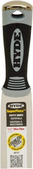 Hyde Tools - 1-1/2" Wide Spring Blade Stainless Steel Putty Knife - Flexible, Plastic Handle - Exact Tool & Supply