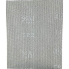 3M - 80 Grit, Silicon Carbide Sanding Sheet - 11" Long x 9" Wide, Medium Grade, Weighted Cloth Backing - Exact Tool & Supply