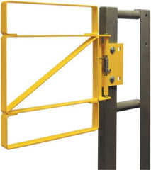FabEnCo - Carbon Steel Self Closing Rail Safety Gate - Fits 22 to 24-1/2" Clear Opening, 25" Wide x 42" Door Height, - Exact Tool & Supply
