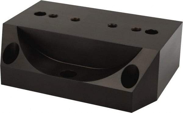 Kurt - 1 Piece Vise Riser - Aluminum, 8" Long, 6" Wide, 2-1/2" High - Exact Tool & Supply