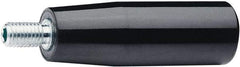 Elesa - M6 Threaded Stem, Revolving Handwheel & Machine Handle - Duroplast Traditional Handle, 0.51" Long Steel Stem, 1.97" Handle Length - Exact Tool & Supply